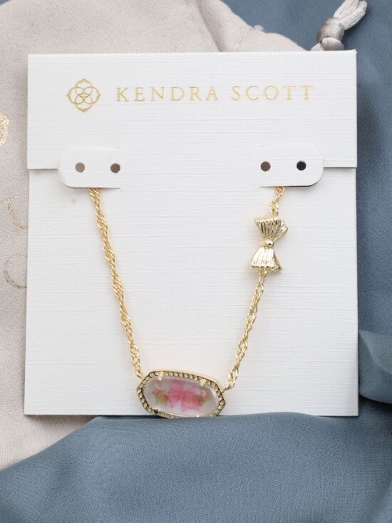 Kendra Scott Jewelry - Kendra Scott Elisa Bow Gold Rosa Beaux Necklace NEW Perfect condition